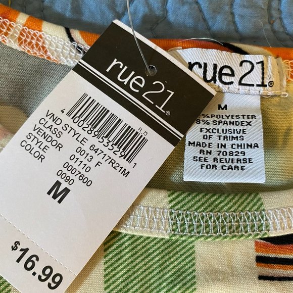 RUE21 TEEN MULTI-COLOR BODY SUIT TOP SIZE MEDIUM NWT - Picture 2 of 3